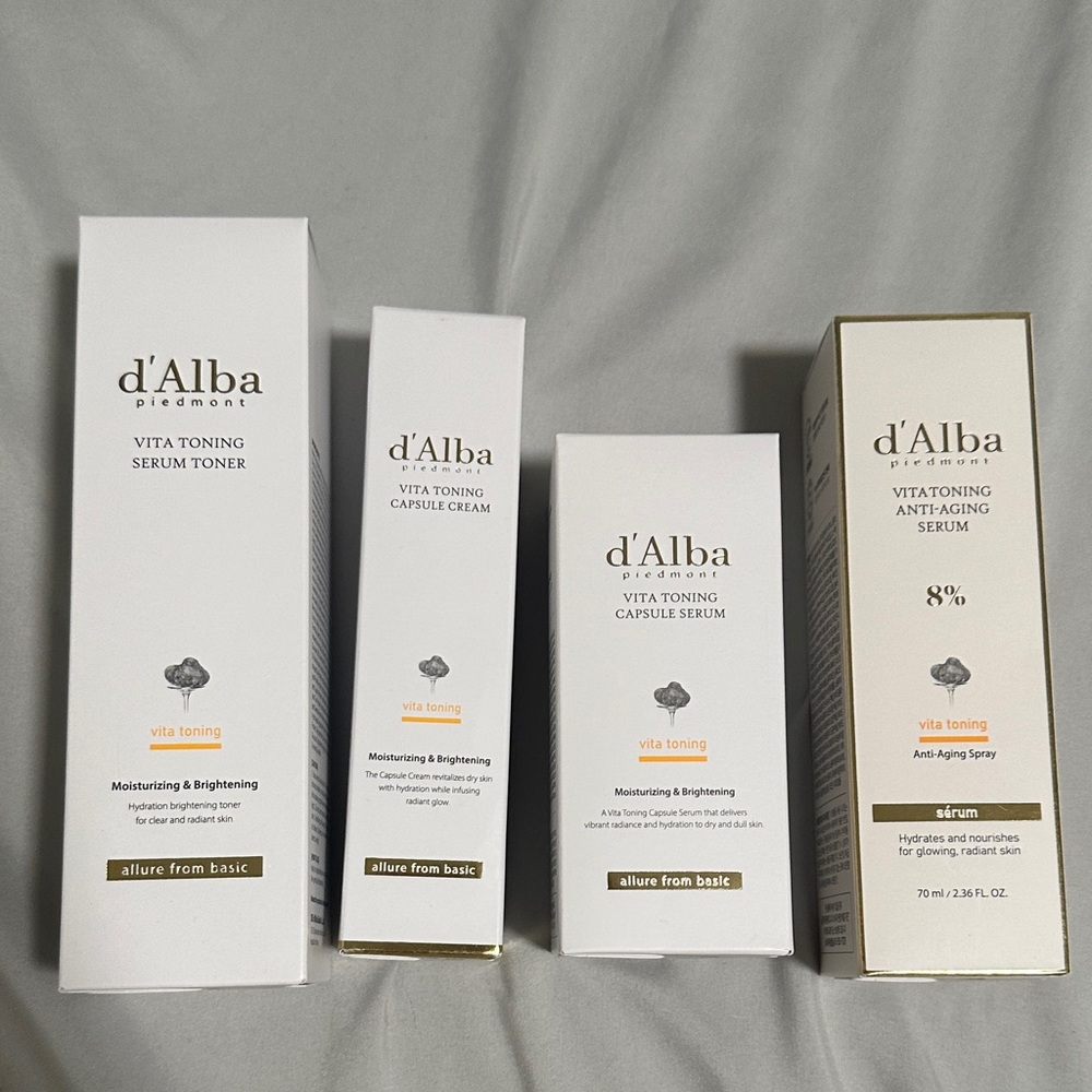 Alba Skincare Set - Cream and White